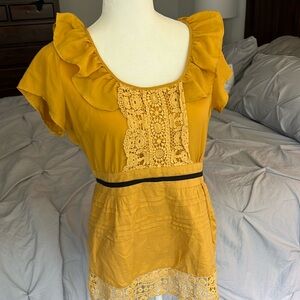 Pretty mustard blouse